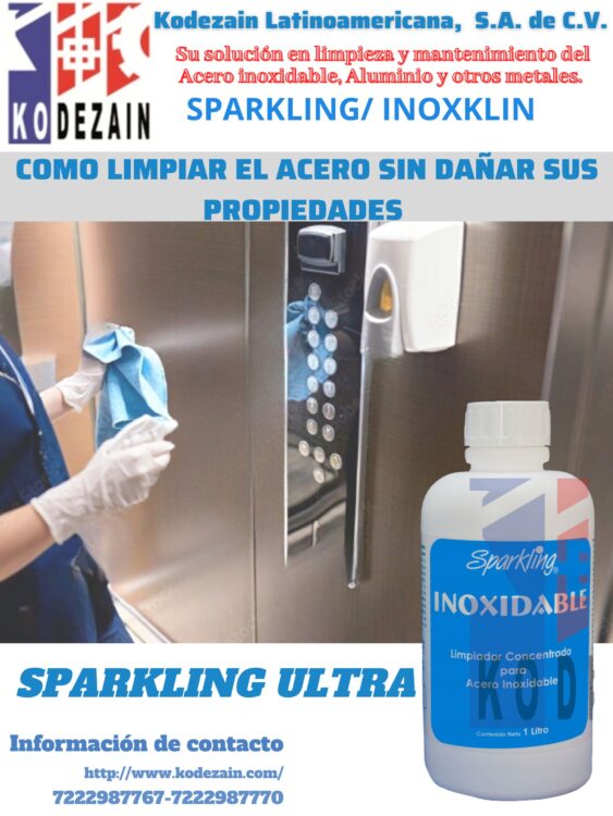 SPARKLING ULTRA LIMPIADOR DE ACERO INOXIDABLE