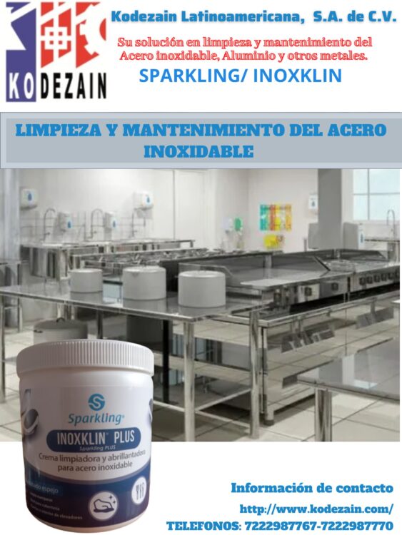 SPARKLING PLUS LIMPIADOR PARA ACERO INOXIDABLE EN CREMA