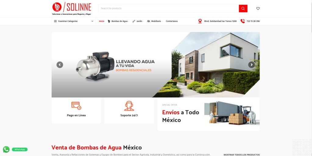Venta Bombas de Agua - SOLINNE