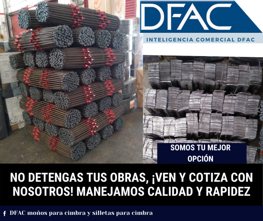 MOÑOS / SEPARADORES / TIRANTES / CIMBRA DFAC-CDMX