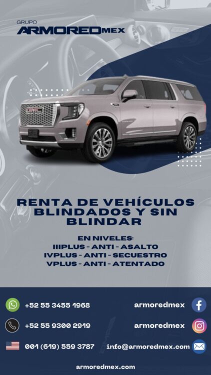 Renta de Vehículos Blindados y Sin Blindar