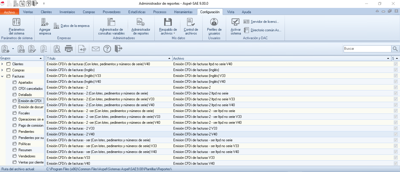 Editor de Reportes QR2 – Formatos ASPEL