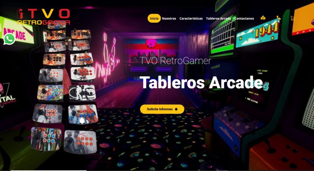 Tablero Arcade TVO Retrogamers