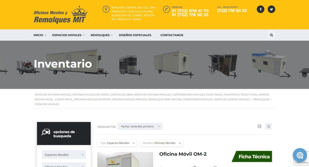 Oficinas Móviles y Remolques