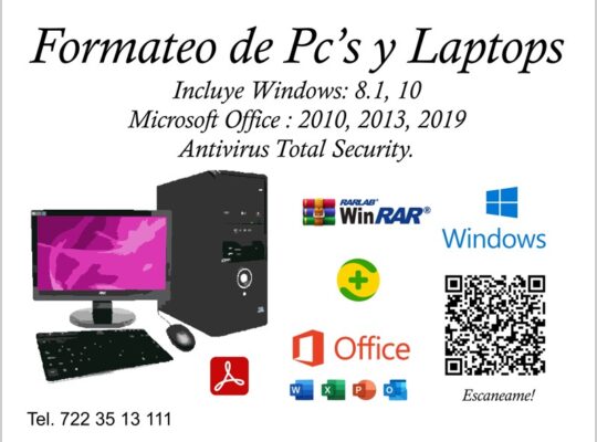 Formateo de PC’s y Laptops – Autoluca