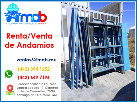 venta y renta de andamios