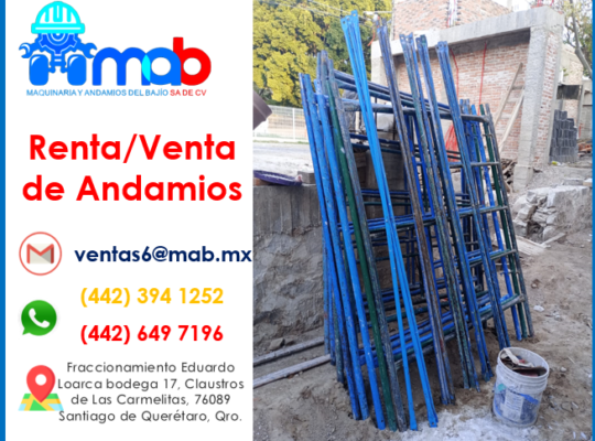 venta y renta de andamios