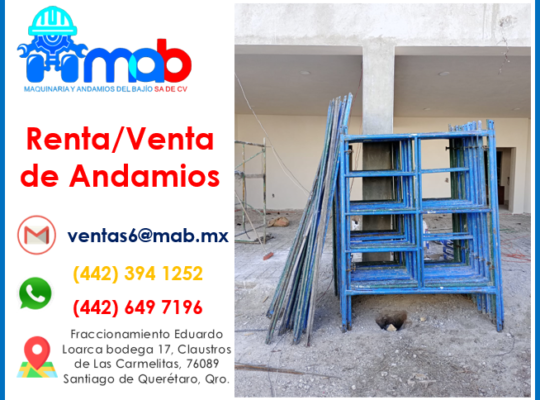 venta y renta de andamios