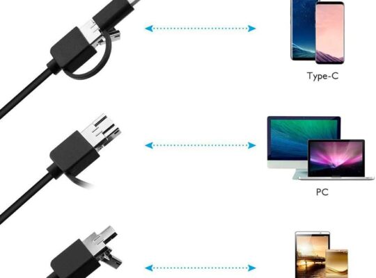 Endoscopio USB 3 en 1, cámara HD de inspección de boroscopio a prueba de agua IP67 para Android