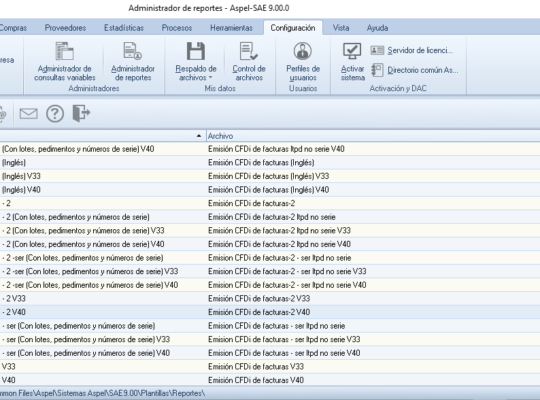 Editor de Reportes QR2 – Formatos ASPEL