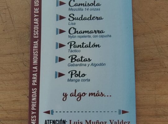 Ropa para trabajo